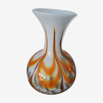 Vase opaline italien murano années 1970