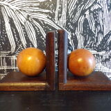 Pair of two-tone art deco bookends