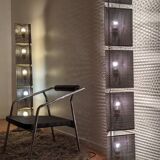 2 lampadaires totem post-moderne 80s