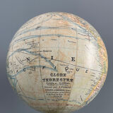 Terrestrial globe world map geographer Forest XIXth