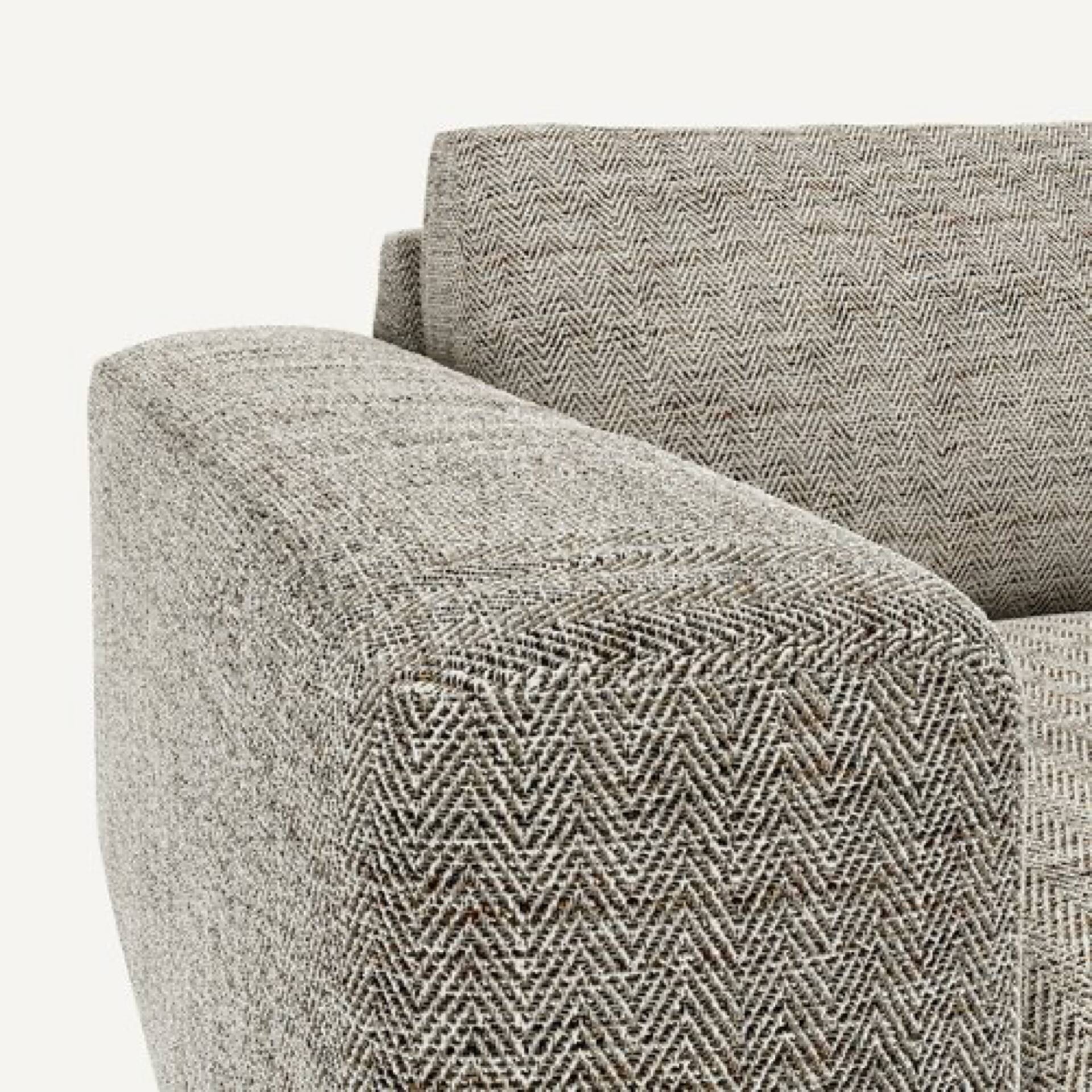 AMPM Cerea chevron patterned linen 3-seater sofa – La Redoute – Very b