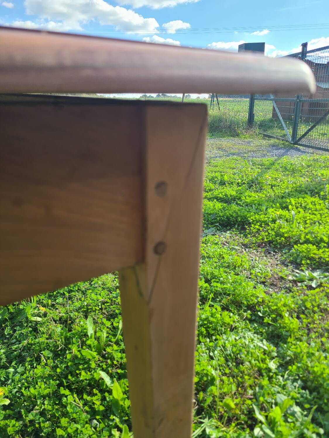 Cherry wood farmhouse table circa 1930