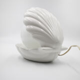 White shell lamp 70's