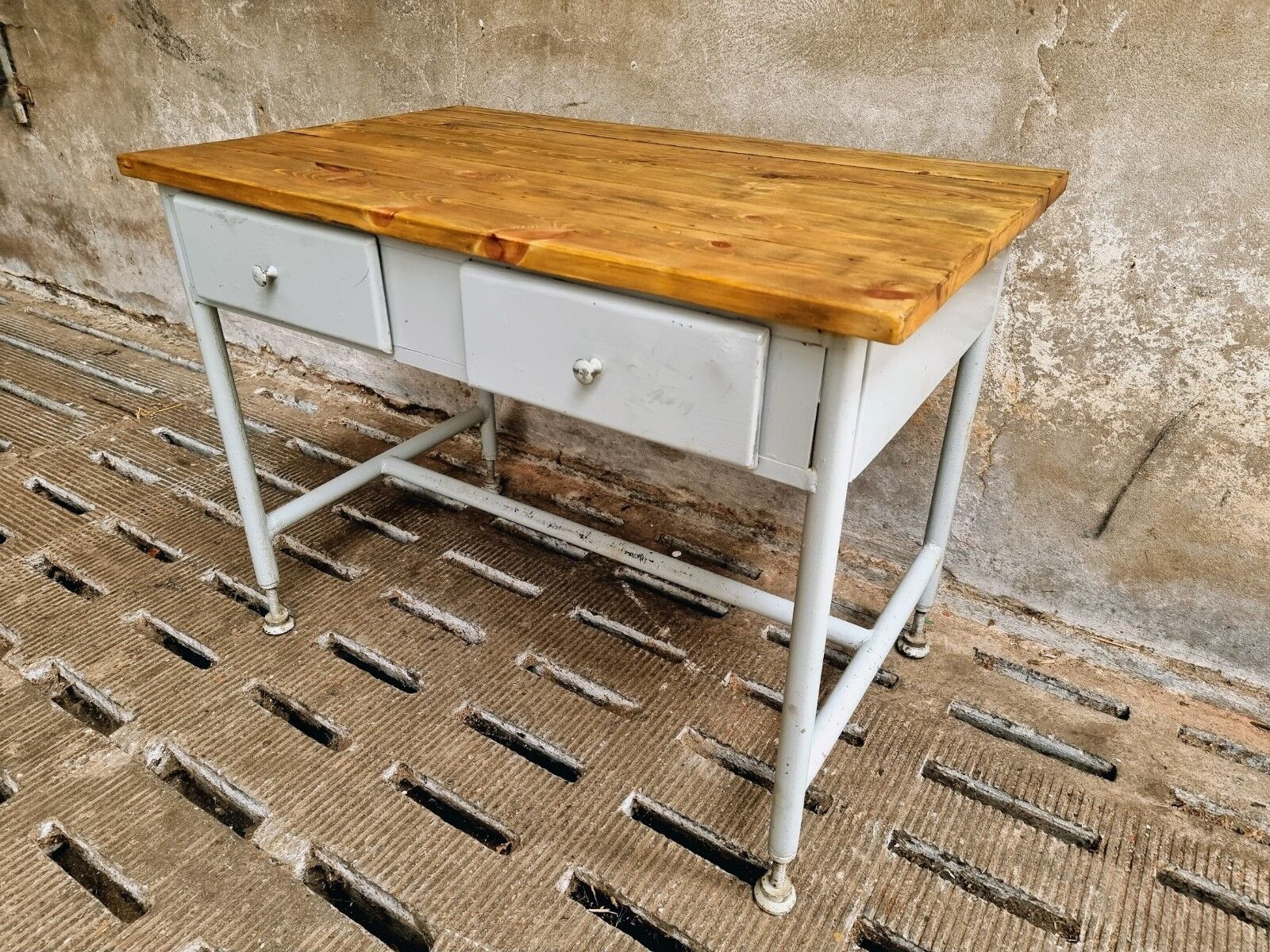 Industrial side table