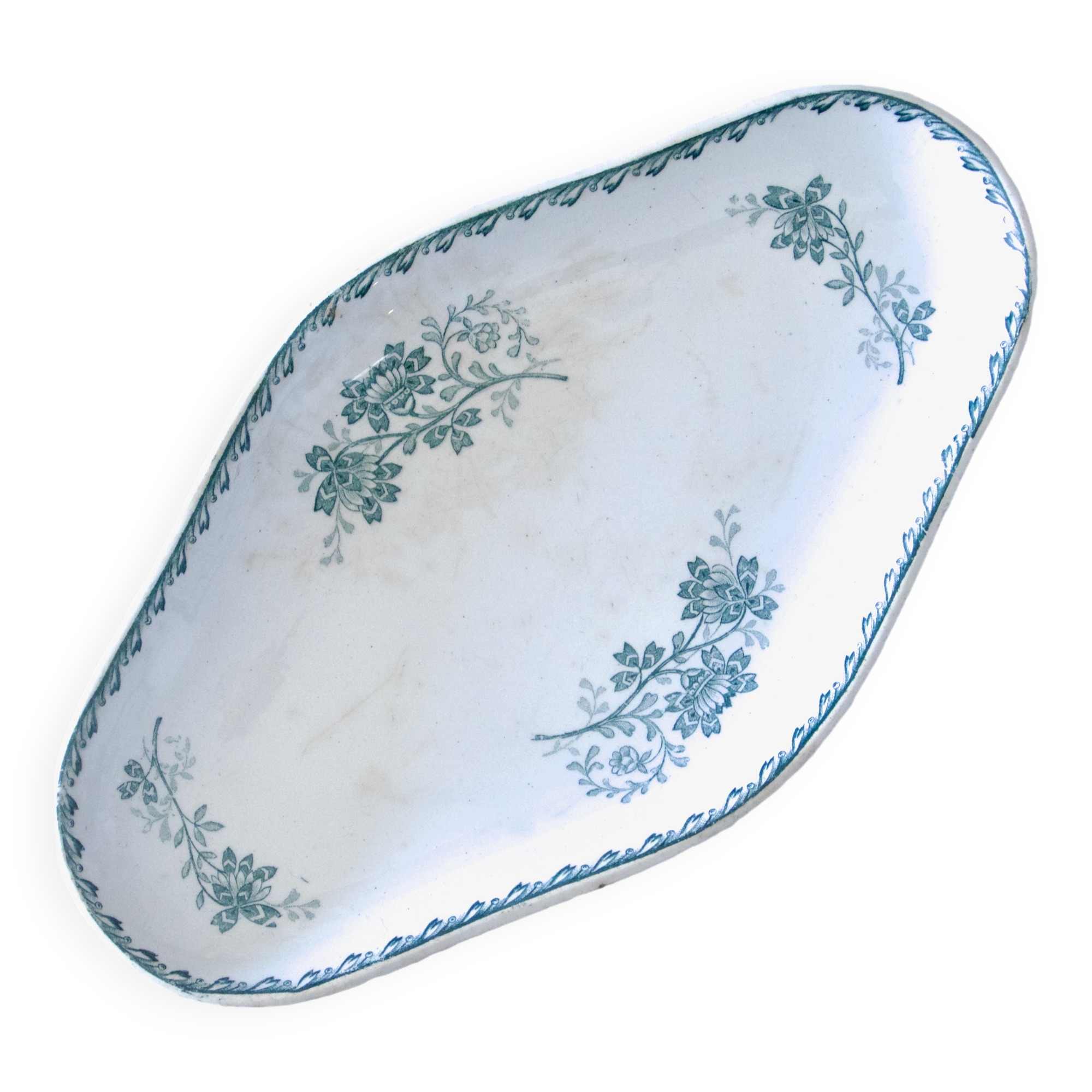 19th century ironstone ravier St Amandinoise "Richelieu"