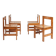 Minimalist vintage pine dining chairs with visible joints,The Netherlands,