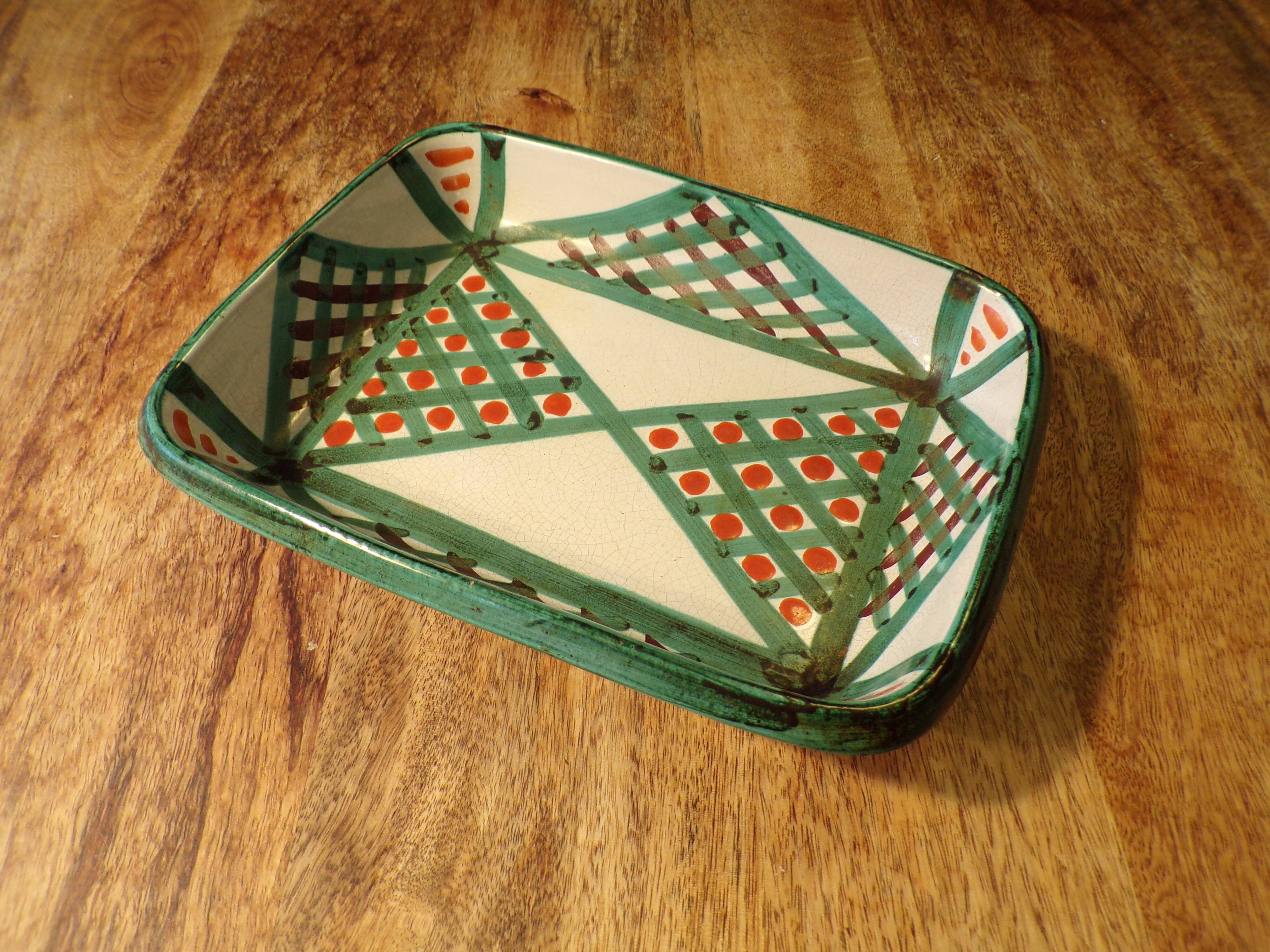 Antoine Fazzio Vallauris dish 22x29 cm