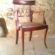 English colonial armchair in mahogany