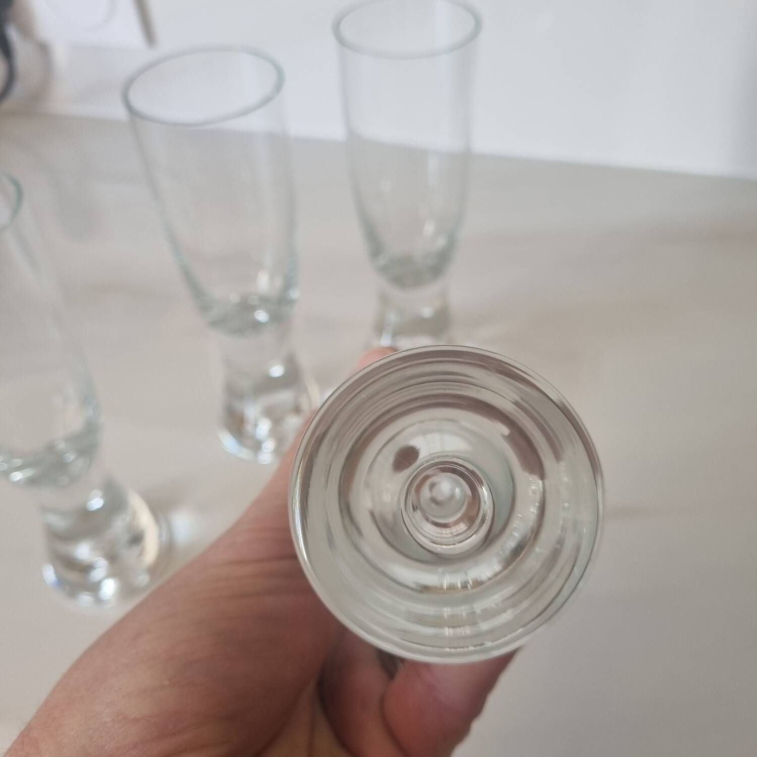 4 flutes by Tapio Wirkkala for Iittala, Finland.