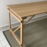 Folding table in solid oak
