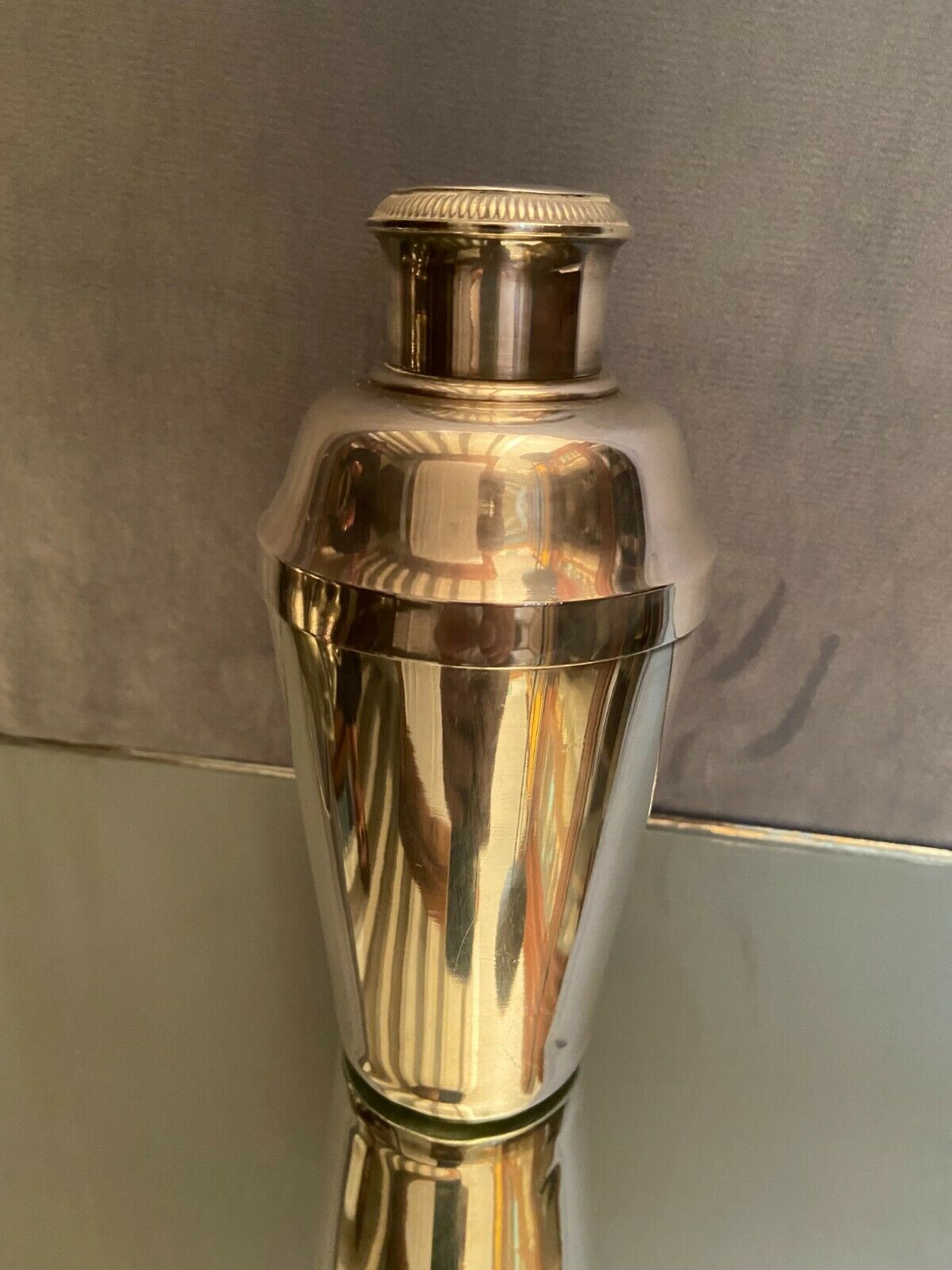 Silver metal shaker