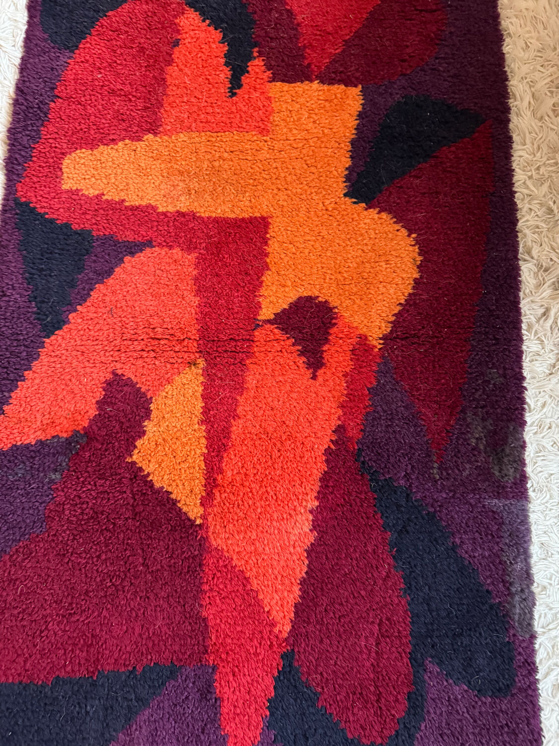 1970s Scandinavian Pop Art Rug