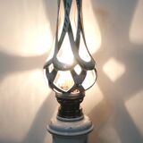 Moustiers earthenware lamp from Lallier