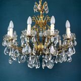 Large crystal chandelier, Italy, 1950s
