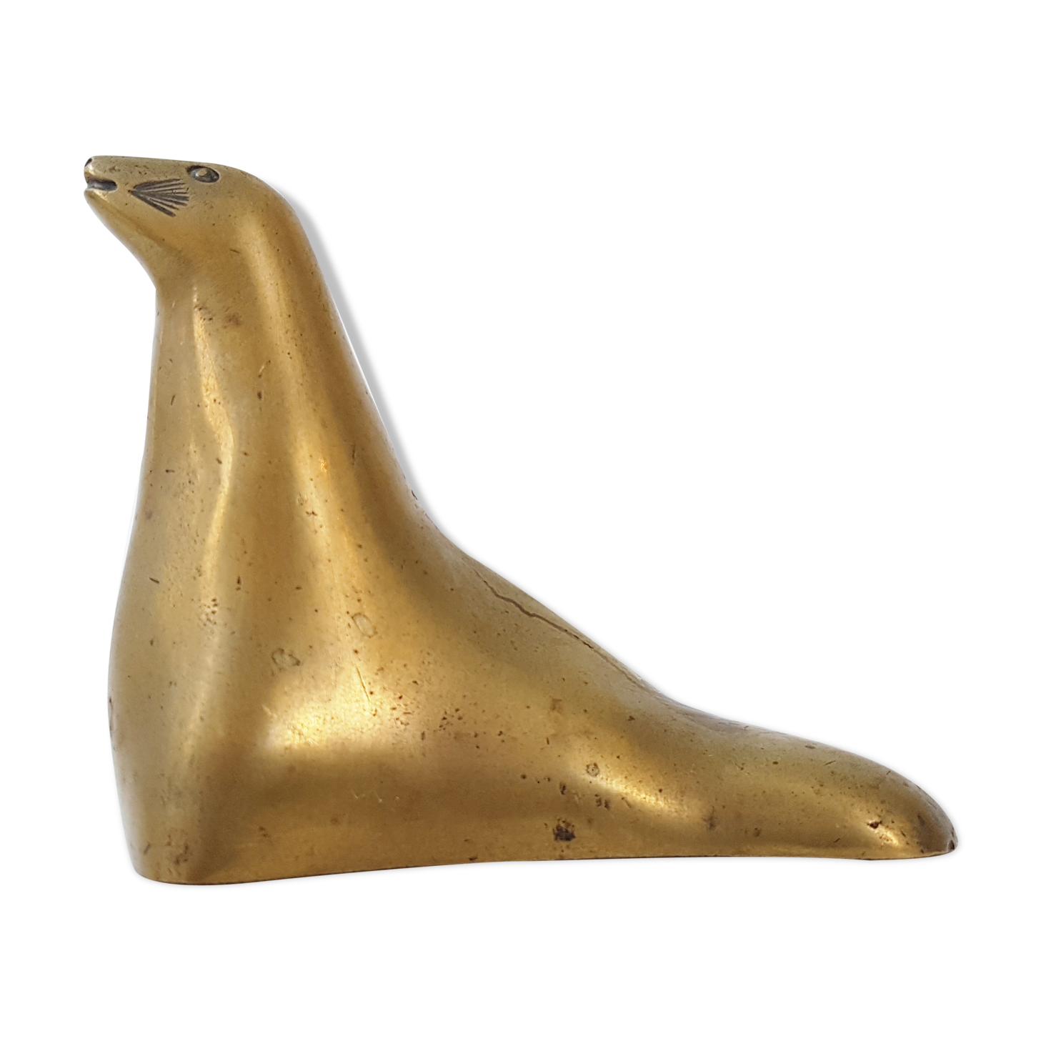Gilt bronze sea lion 1970