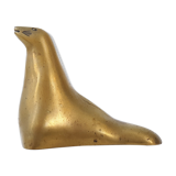 Gilt bronze sea lion 1970