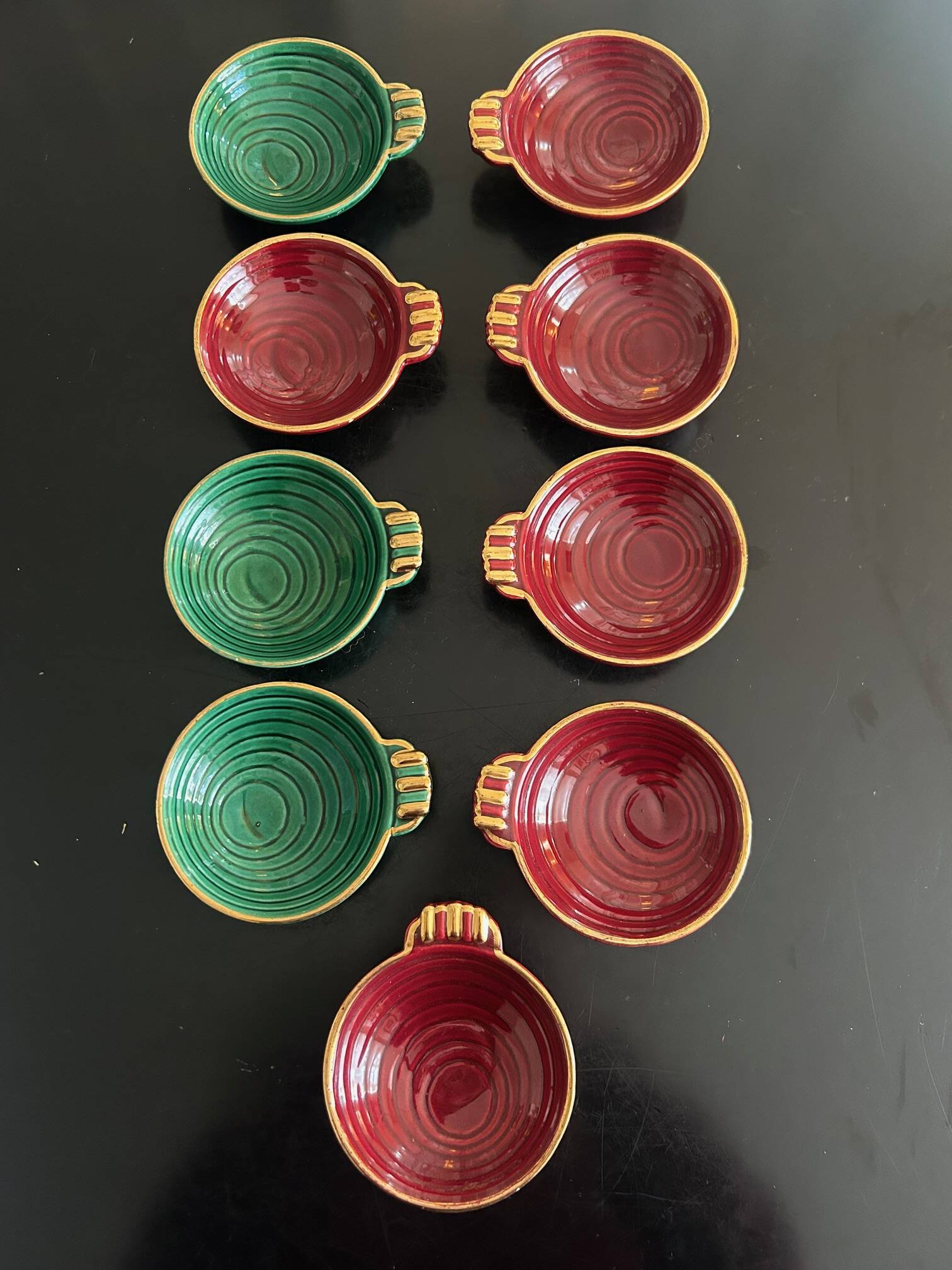 Saint Clément earthenware bowls 1950