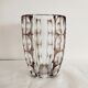 Large crystal vase cut in Val Saint Lambert lozenges