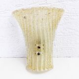 Gold glass wall sconce