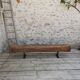Brutalist oak bench