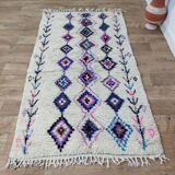 Handmade moroccan berber rug 217 x 117 cm