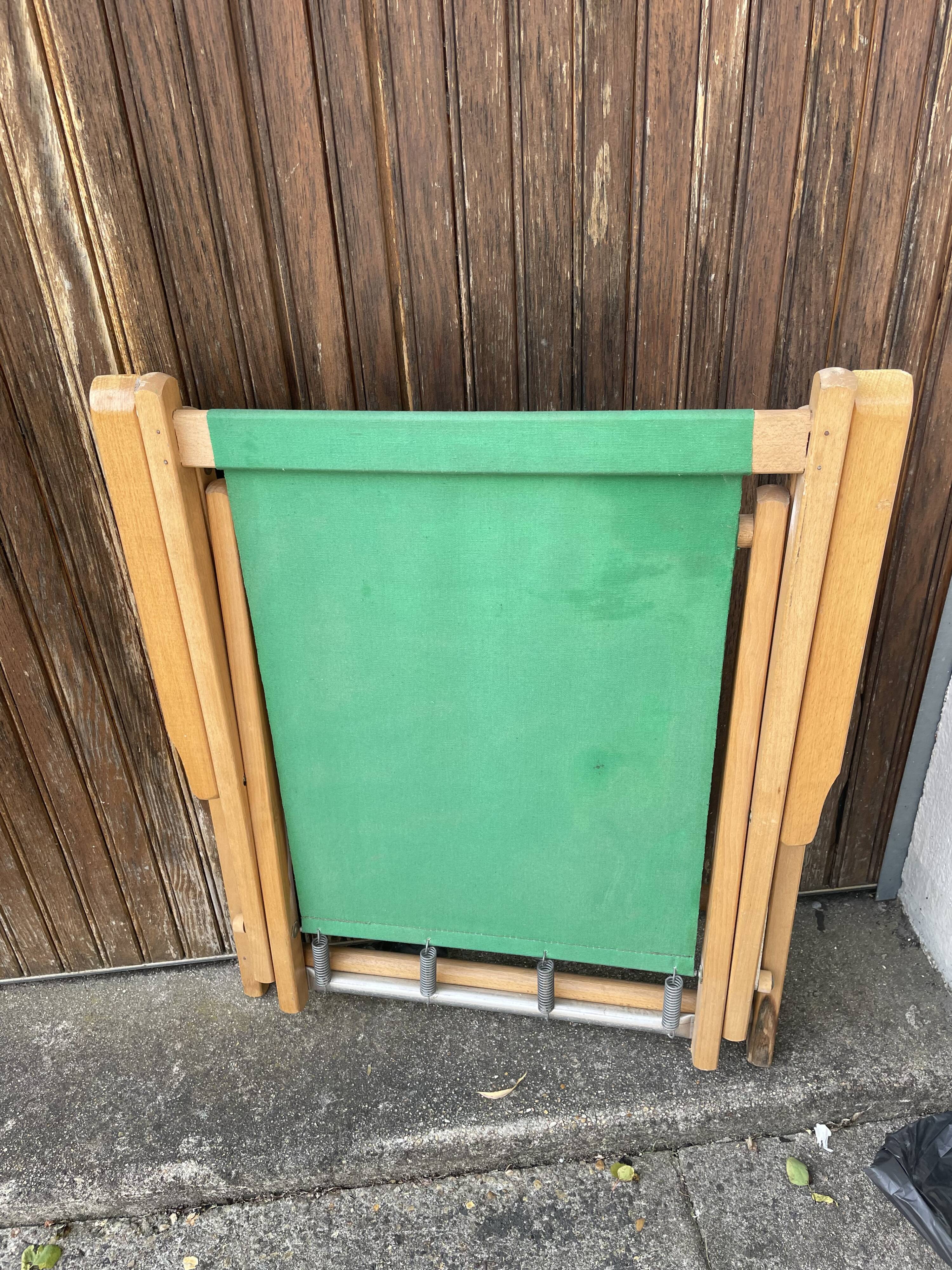 Vintage folding armchair