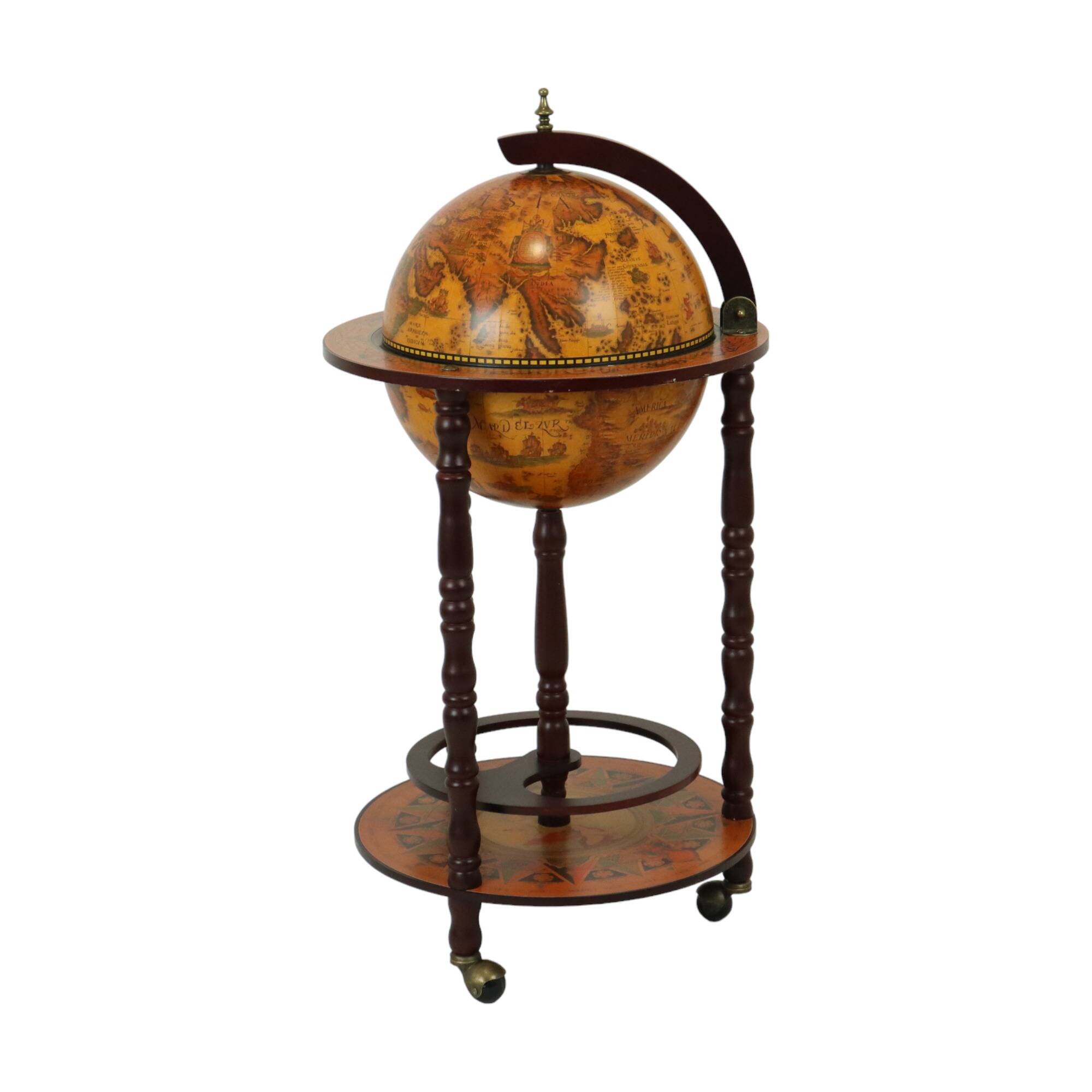 Beautiful World Globe Globe Bar Barglobe Antique Model Drinks Cabinet 87cm