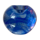 Kosta Boda blue glass candlestick from the 1980s