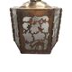 Lampe à suspension antique en laiton scié ajouré, début des années 1900