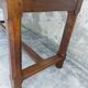 Rustic burgundy farm table 19th -1m80
