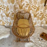 Rattan cradle