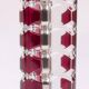 Vintage Windsor ruby vase in crystal - JG Durand for Luminarc
