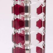 Vintage Windsor ruby vase in crystal - JG Durand for Luminarc