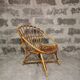 Rattan shell chair