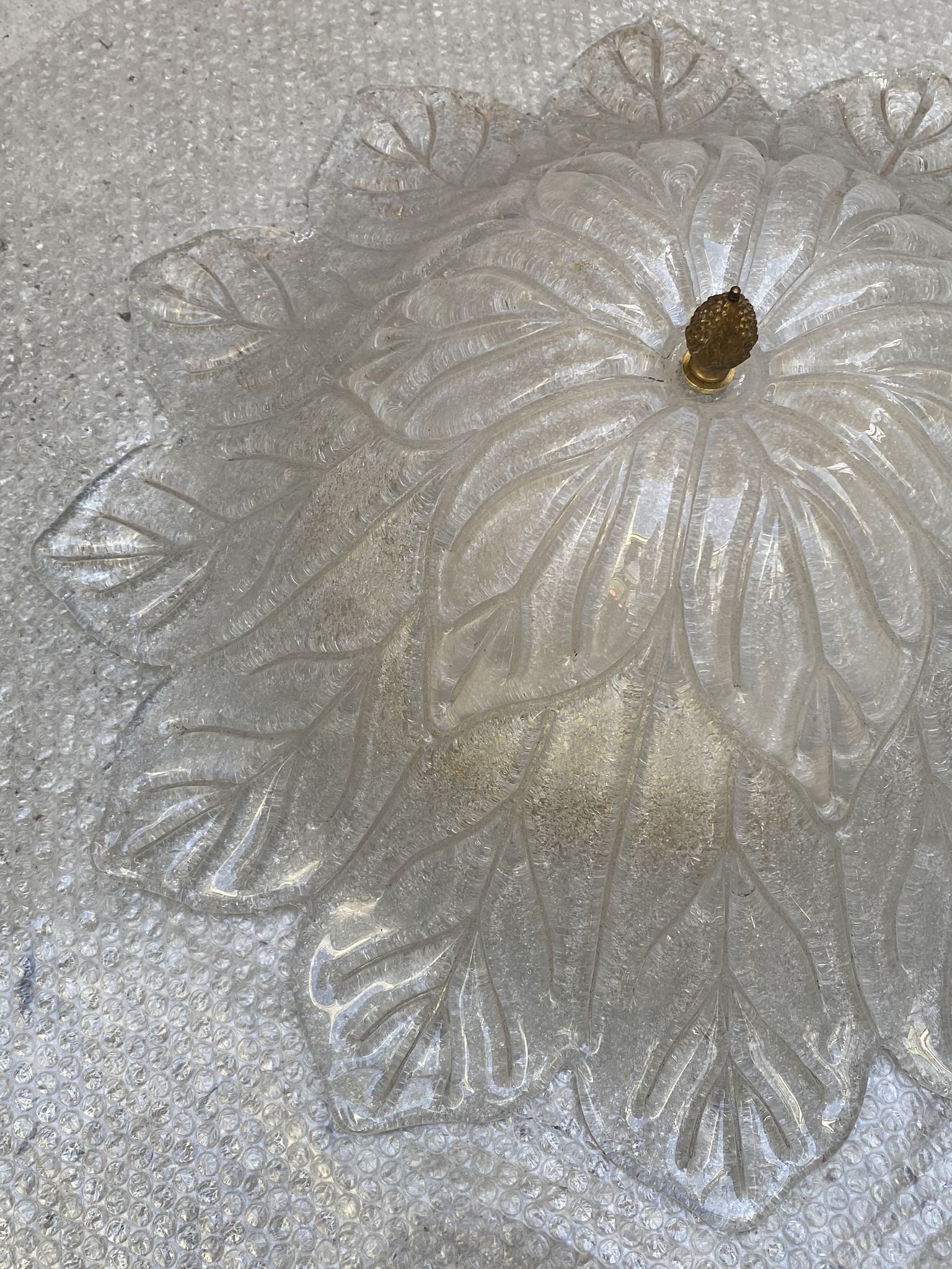 Suspension fleur murano, années 70