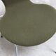 Pair of 'Series 7' chairs in green fabric by Arne Jacobsen for Fritz Hansen, 1980