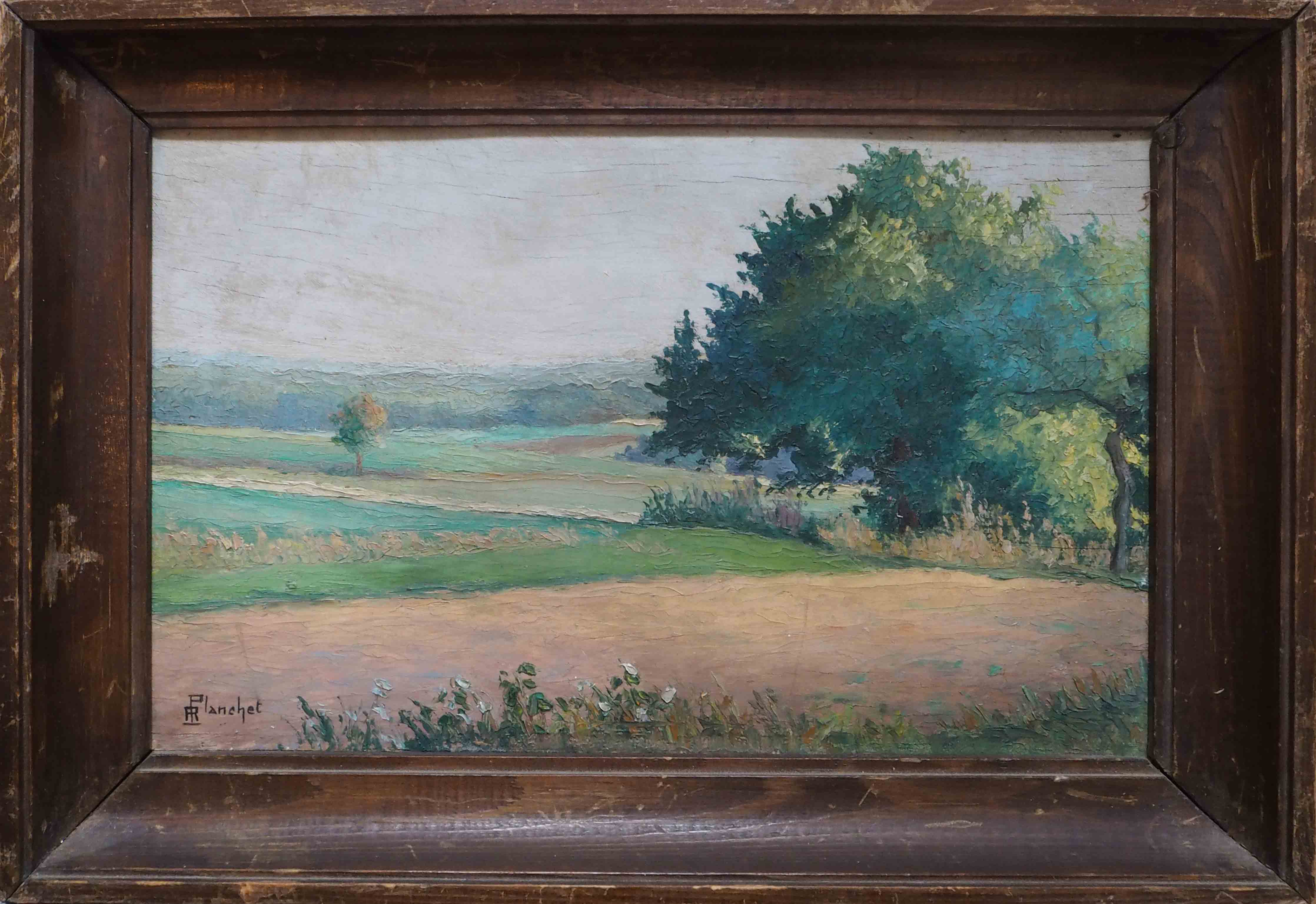 HSP Table Country Landscape by R. Planchet + frame