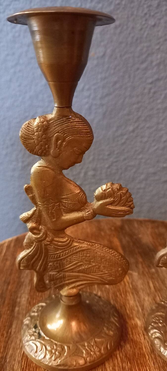 Pair of candle holders