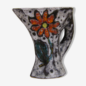Vase in faience of Vallauris
