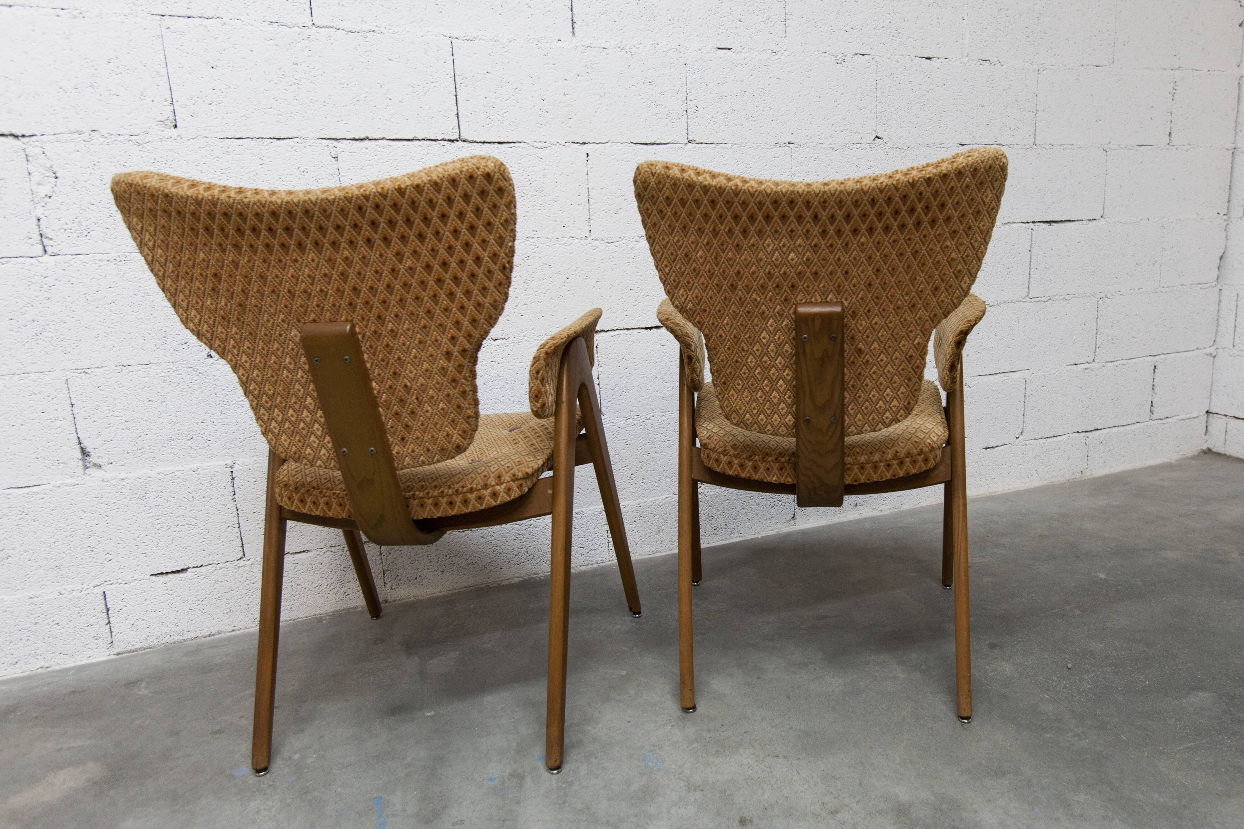 Pair of Lounge chairs by Roger Landault, ABC edition, 1950.