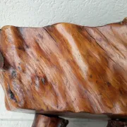 Solid wood stool