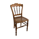 Chaise de style Napoléon III avec assise en cannage