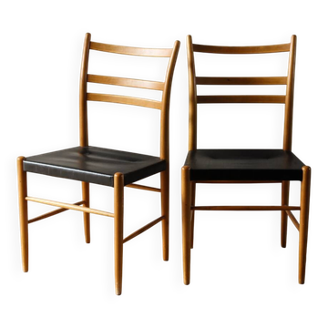 Paire de chaises scandinaves années 50, Gracell, par Yngve Ekstrom