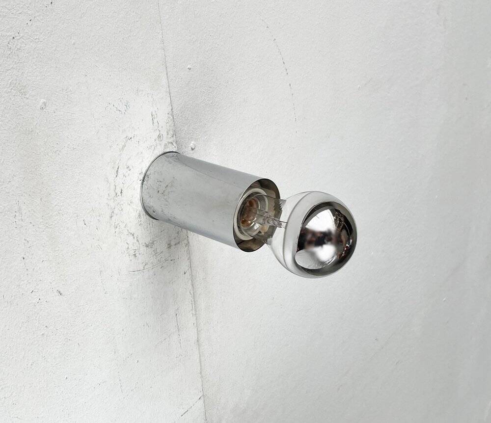 Vintage minimalist wall lamps or ceiling lights from the German space age by Rzb, set of 4.