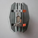 Veca wall lamp, cut Murano glass, Italy, 1970