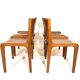 Pozzi dining chairs set of 4 by Augusto Savini