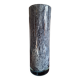 Large blown glass roller vase with speckled gray/purple camaieu decor
