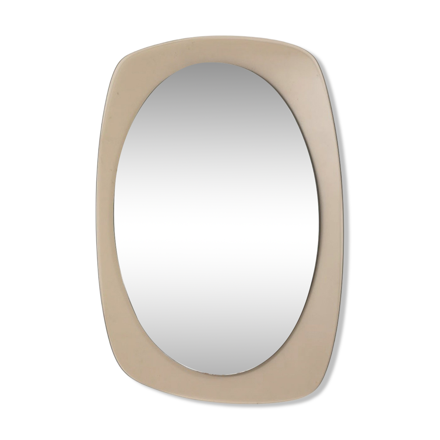 Vintage 1970s organic mirror – Modernist design