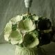 Lampe de salon a poser en ceramique bouquet de fleurs