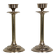 Pair of brass candlesticks